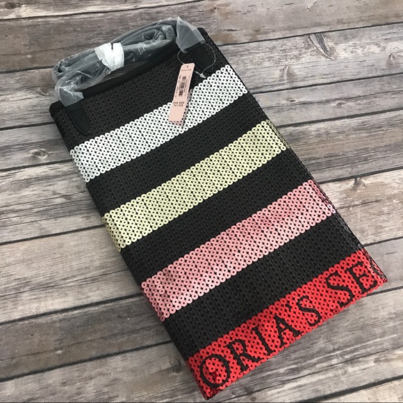 Victoria Secret Sequined Sparkle Tote Bag, NWT - Picture 6 of 8